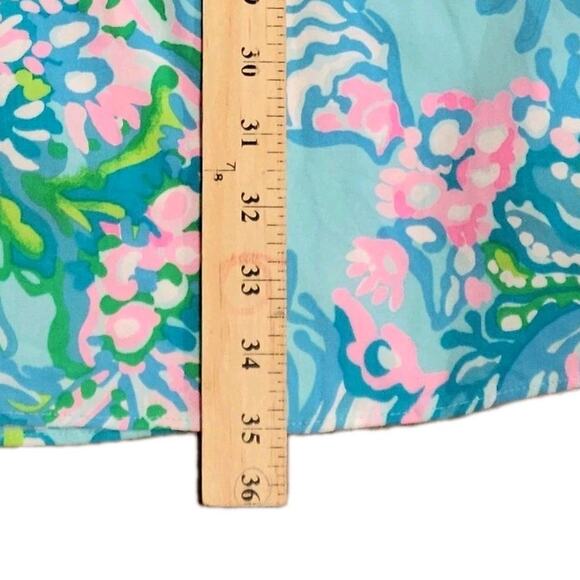 Lilly Pulitzer Dress W/ Bell Sleeves and Tassels Medium 004150 - Picture 8 of 10